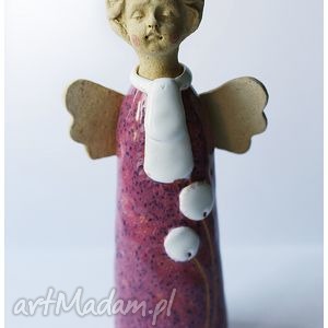 herubinek iii, ceramika anioł, figurka, prezent na święta