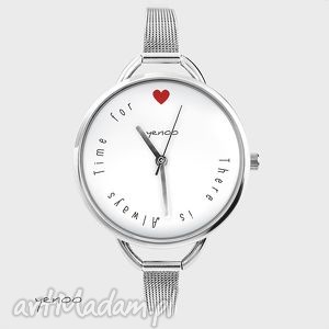 handmade zegarki zegarek, bransoletka - there is always time for love - miłosny