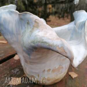 handmade ceramika wazon "morskie fale"