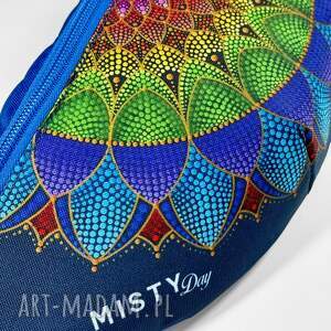 Kolorowa nerka z mandalą - prezent torebka