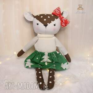 maskotki świąteczna przytulanka sarenka nina boże narodzenie mikołajki prezent