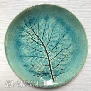 handmade ceramika roślinny talerzyk