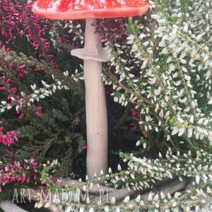 grzybek ceramiczny, prezent, ozdoba, doniczka, dodatek