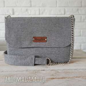 mini w melanżu szarości i beżu