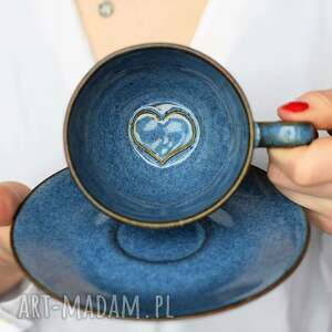 Prezent Filiżanka Ceramiczna z Sercem 220ml Miłego dnia Mamo