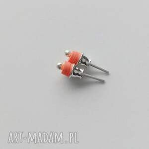 OKRĄG kolczyki, srebro, koraliki