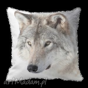 ręcznie zrobione poduszki poduszka dekoracyjna skandynawska szary wilk 6088
