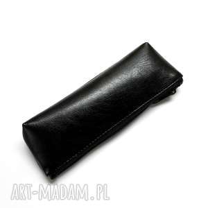 piórnik - czarny z perłowym połyskiem, elegancki, nowoczesny, pakowny, prezent