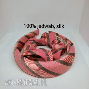 komplet jedwabny opaska plus gumka jedwabna scrunchie co dzien
