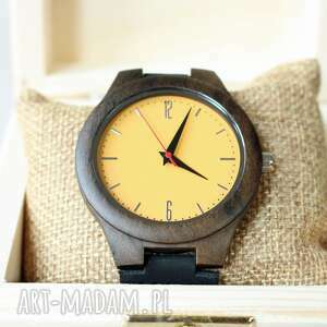 drewniany zegarek goldcrest, świąteczny, ekologiczny prezent, lekki
