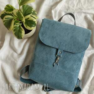 damski plecak sztruks pracy na rower, laptopa