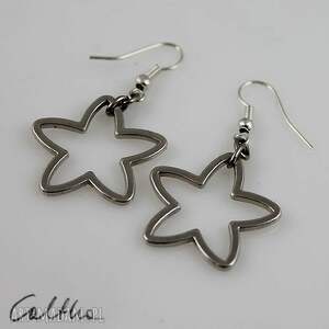 gwiazdki - metalowe kolczyki - Caltha