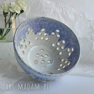 handmade ceramika durszlak ceramiczny mały