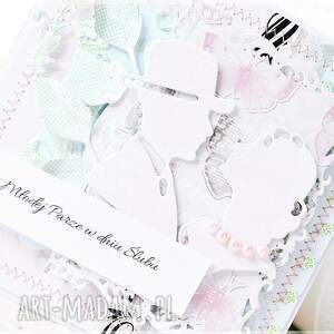 handmade scrapbooking kartki kartka ślubna