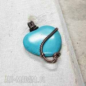 howlit serce m293 wire wrapping, rękodzieło wisiorki, świąteczny