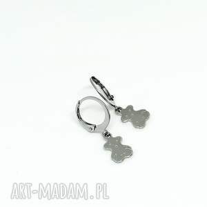 teddy no 2 - kolczyki ze stali szlachetnej, biżuteria na prezent, modna