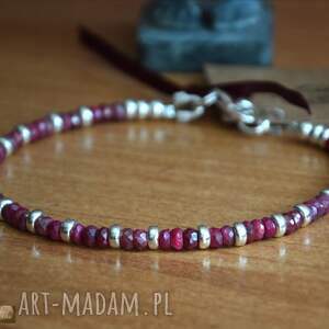 handmade rubiny z kambodży bransoletka kolekcja baśniowa