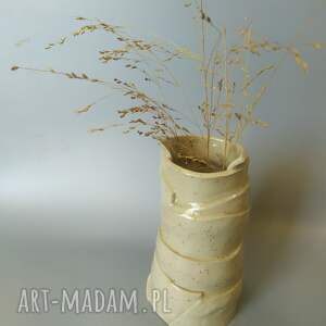 handmade dekoracje wazon użytkowy "pod krawat", ceramika artystyczna