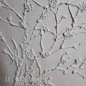 Prezent BIAŁA ELEGANCJA - OBRAZ STRUKTURALNY Z TEKSTURĄ 3D