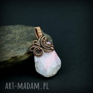 Prezent Wisiorek wire wrapping z agatem