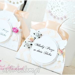 scrapbooking kartki pudełeczko ślubne na upominek pieniężny kartka, pudełko