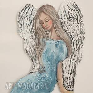 dekoracje odpoczynek anioła ręcznie malowane, delikatność, prezent, opiekun