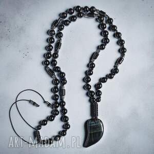 UNIKAT: sokole oko OBFITOŚĆ, BOGACTWO, SPOKÓJ: naszyjnik męski