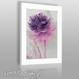 obraz na płótnie - kwiat fioletowy - 50x70 cm - VAKU DSGN obrazy
