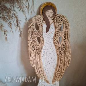 Duży ceramiczny Ilovik, anioł, prezent, chrzest