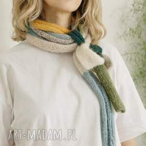 szaliko - długi szalik wiosenny, zamotka na szyję zamiast apaszki