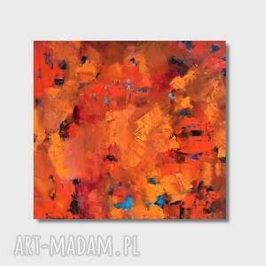 Miedzianka, obraz olejny, sztuka abstrakcyjna, obrazy do salonu