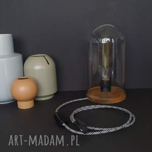 szklana nastrojowa lampa stojąca