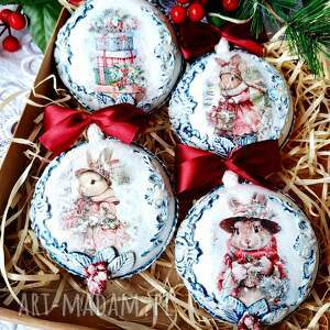 dom ozdoby święta króliczki medaliony, nowość dekoracje, prezent, choinka