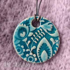 wisior ceramiczny biżuteria prezent niej naszyjnik