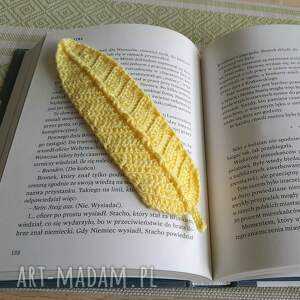 Zakładka do książki piórko handmade