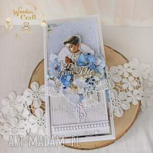 Prezent Kartka komunijna pamiątka pierwszej komunii świętej Sapphire2