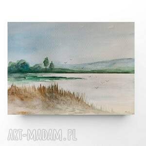 pejzaż - akwarela formatu 18/24 cm