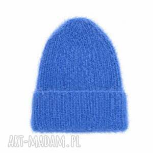 Chabrowa puchata czapka zimowa handmade - Milusia #2