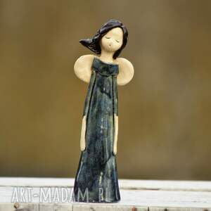 anioł ceramiczny, ręcznie wykonany dekoracja, prezent