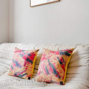handmade poduszki poszewka malarstwo abstrakcyjne