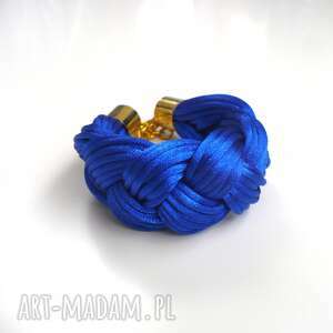 satin collection - electric blue, kobalt warkocz, satyna