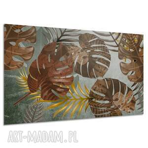 Obraz na płótnie liście monstery 120x80 cm - loft