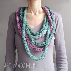 lekki szal bawełniany zamotka szalik
