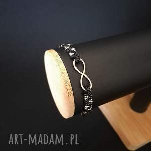 koralikowa bransoletka z symbolem nieskończoności prezent na walentynki