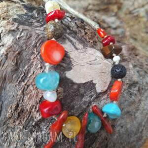 Prezent Naszyjnik z minerałów, wieiorek, kolia