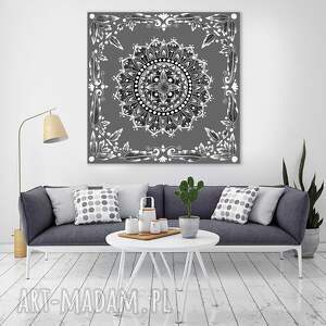 Mandala 50x50cm, etno, obraz, ilustracje, sztuka