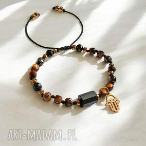 kaktusia ochrona, siła - czarny turmalin, tygrysie oko, hamsa, ochronna