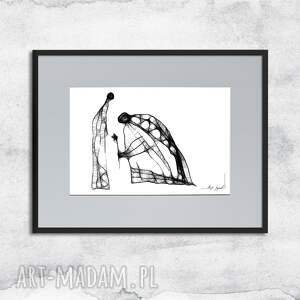 grafika z ramą - przeprosiny nr 40 obraz na papierze do salonu