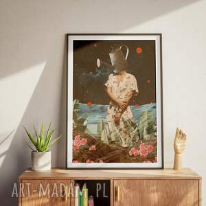 Plakat W moim ogrodzie (A1 59,4x84,1cm) surrealistyczny