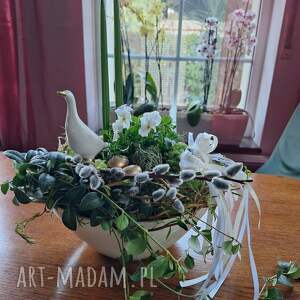 ozdoby dekoracja na stół wielkanoc dom dekoracje, dekoracje świąteczne